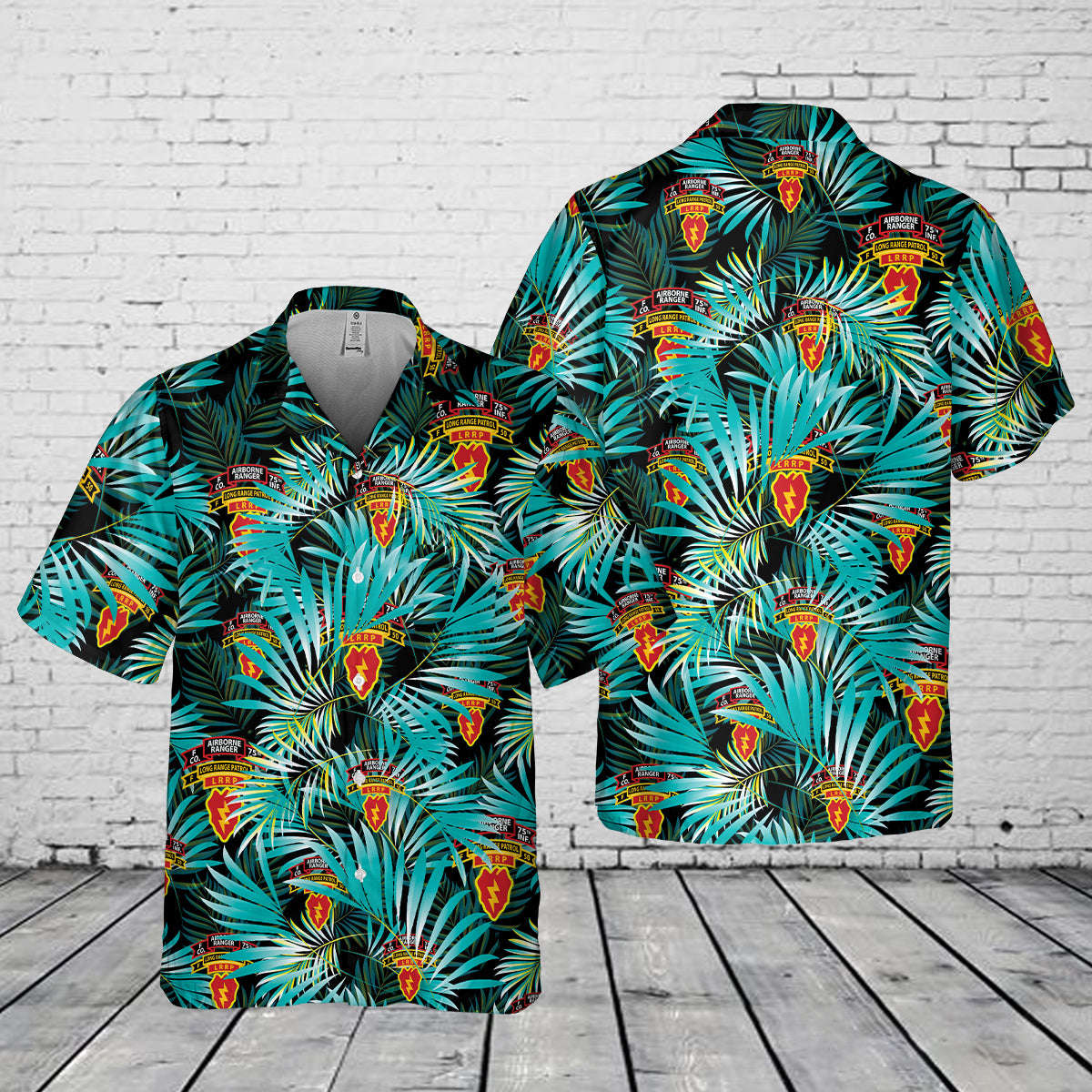 US Army 25th Infantry Ranger Long Range Patrol Pocket Hawaiian Shirt Gift for Men Dad Father Gift for Men Dad Father