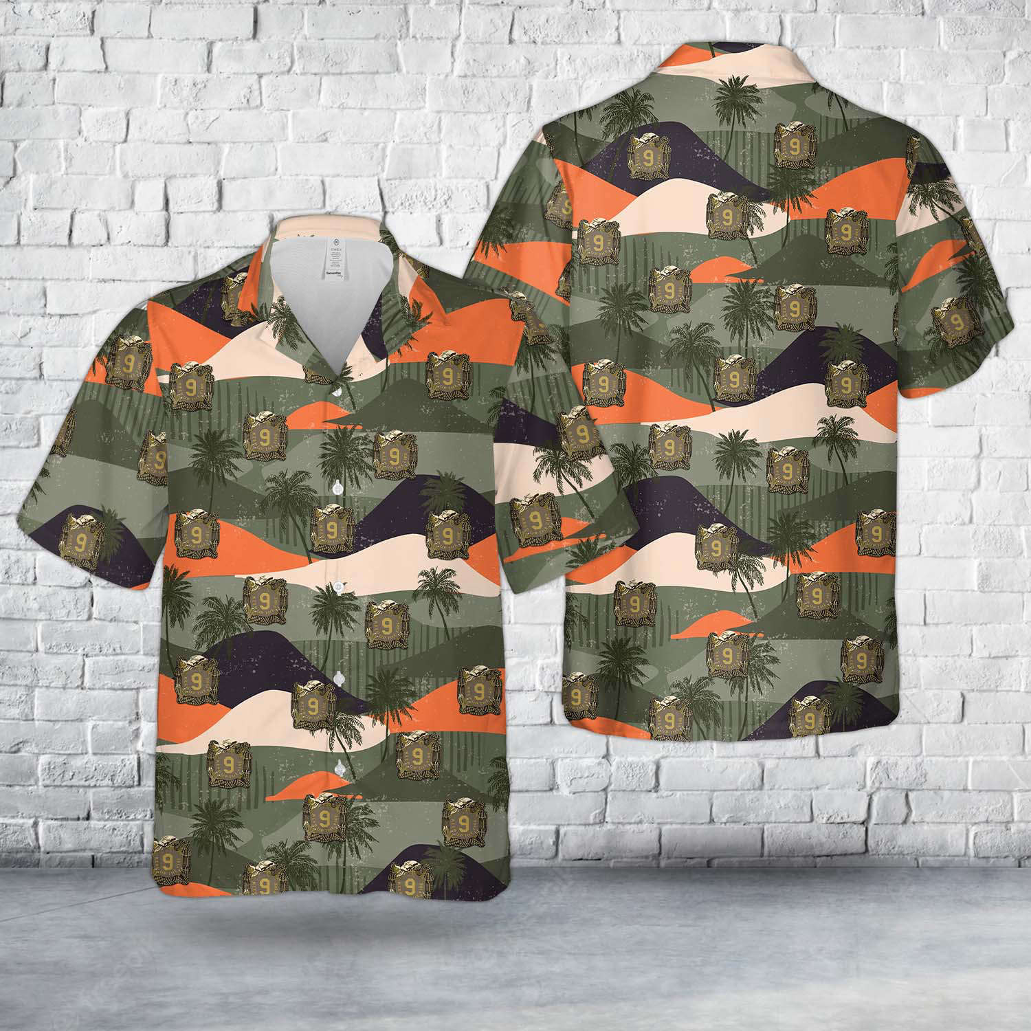 US Army 9th Infantry Regiment Hawaiian Shirt Gift for Men Dad Father Gift for Men Dad Father