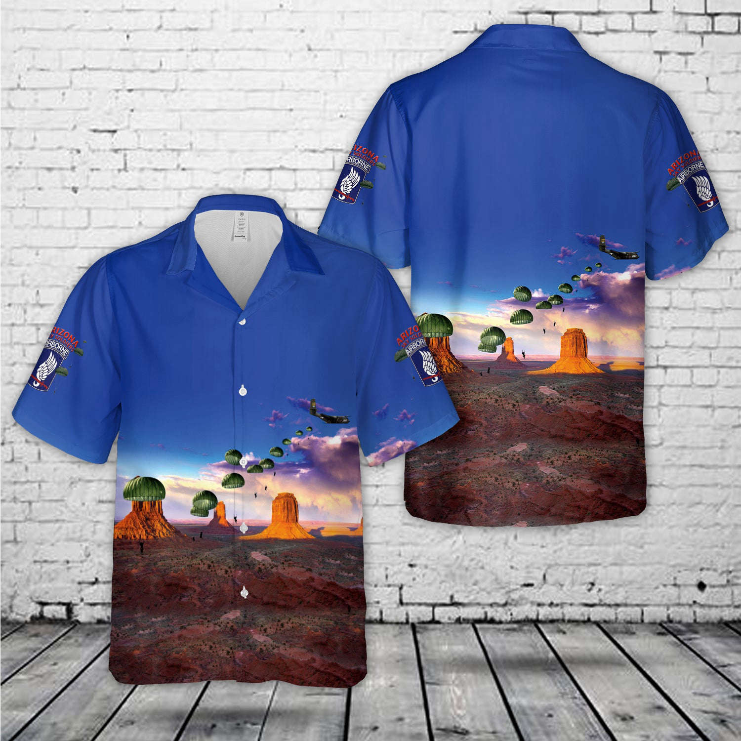 US Army Arizona Sky Soldiers Hawaiian Shirt Gift for Men Dad Father Gift for Men Dad Father
