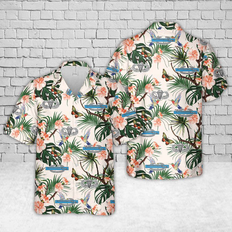 US Army Combat Infantryman Badge Hawaiian Shirt Gift for Men Dad Father Gift for Men Dad Father