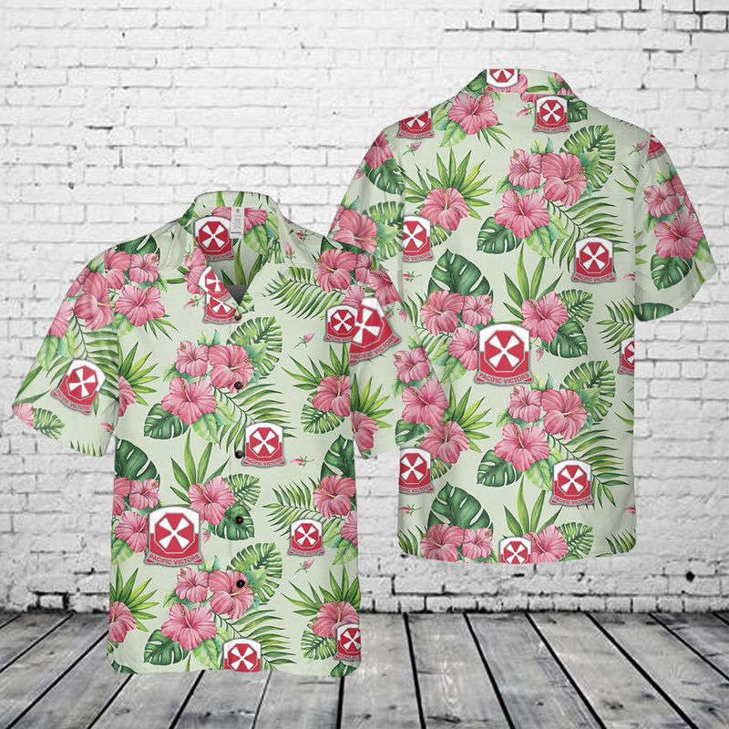 US Army Eighth Army 8th Army Band Regular Fit Hawaiian Shirt Gift for Men Dad Father Gift for Men Dad Father