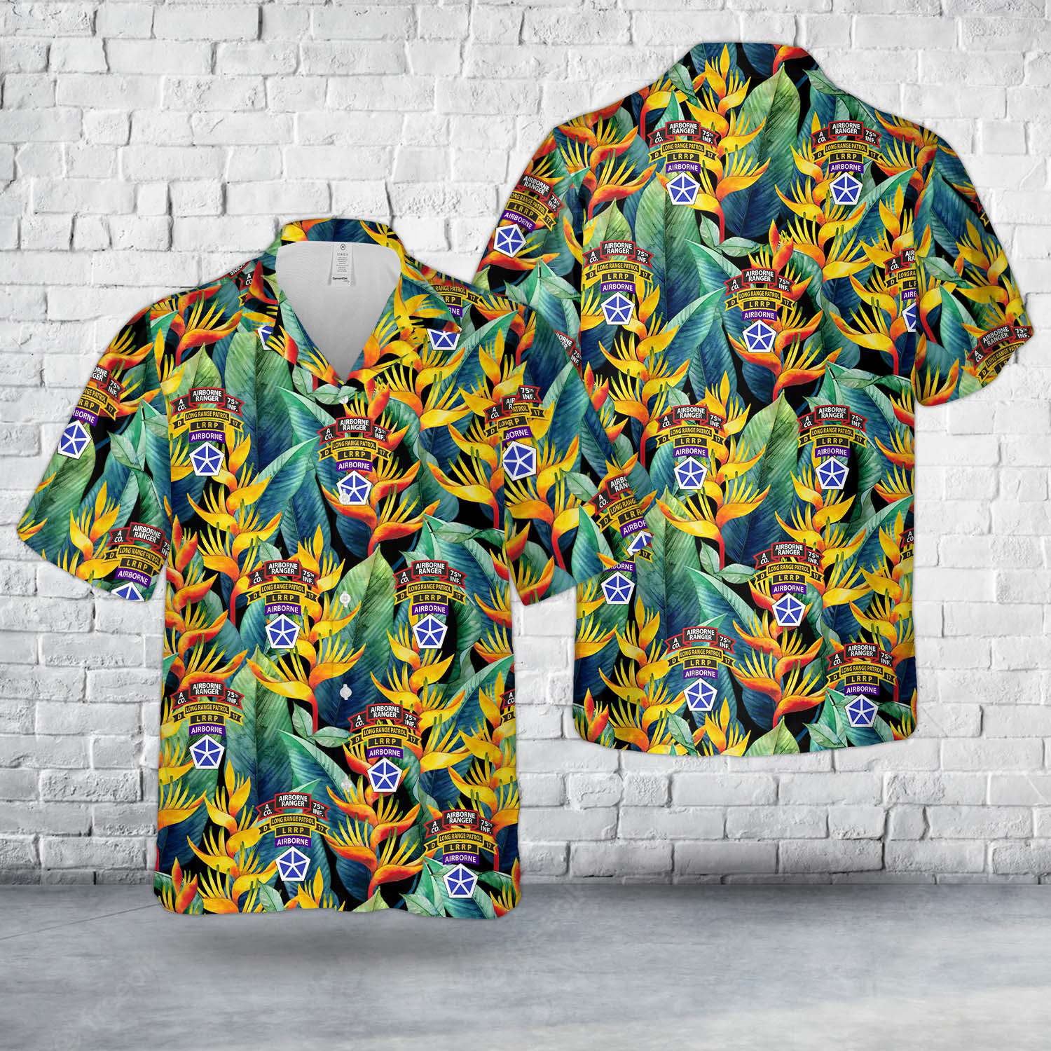 US Army V Corps LRRP Company Hawaiian Shirt Gift for Men Dad Father Gift for Men Dad Father