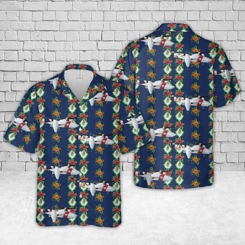 US Coast Guard Bell TR911X Eagle Eye Hawaiian Shirt Gift for Men Dad Father Gift for Men Dad Father