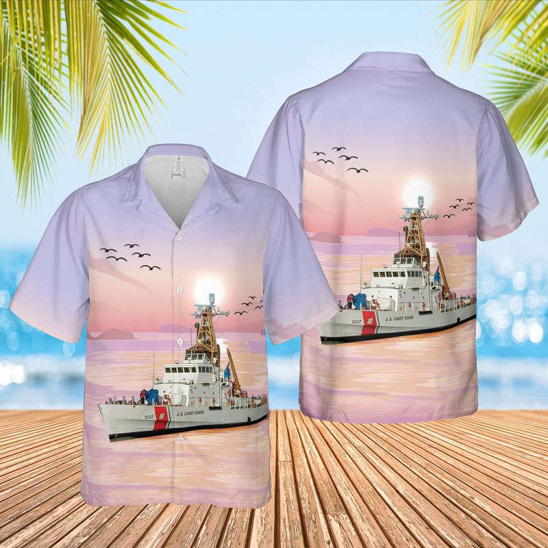 US Coast Guard Cutter Cuttyhunk Hawaiian Shirt Gift for Men Dad Father Gift for Men Dad Father