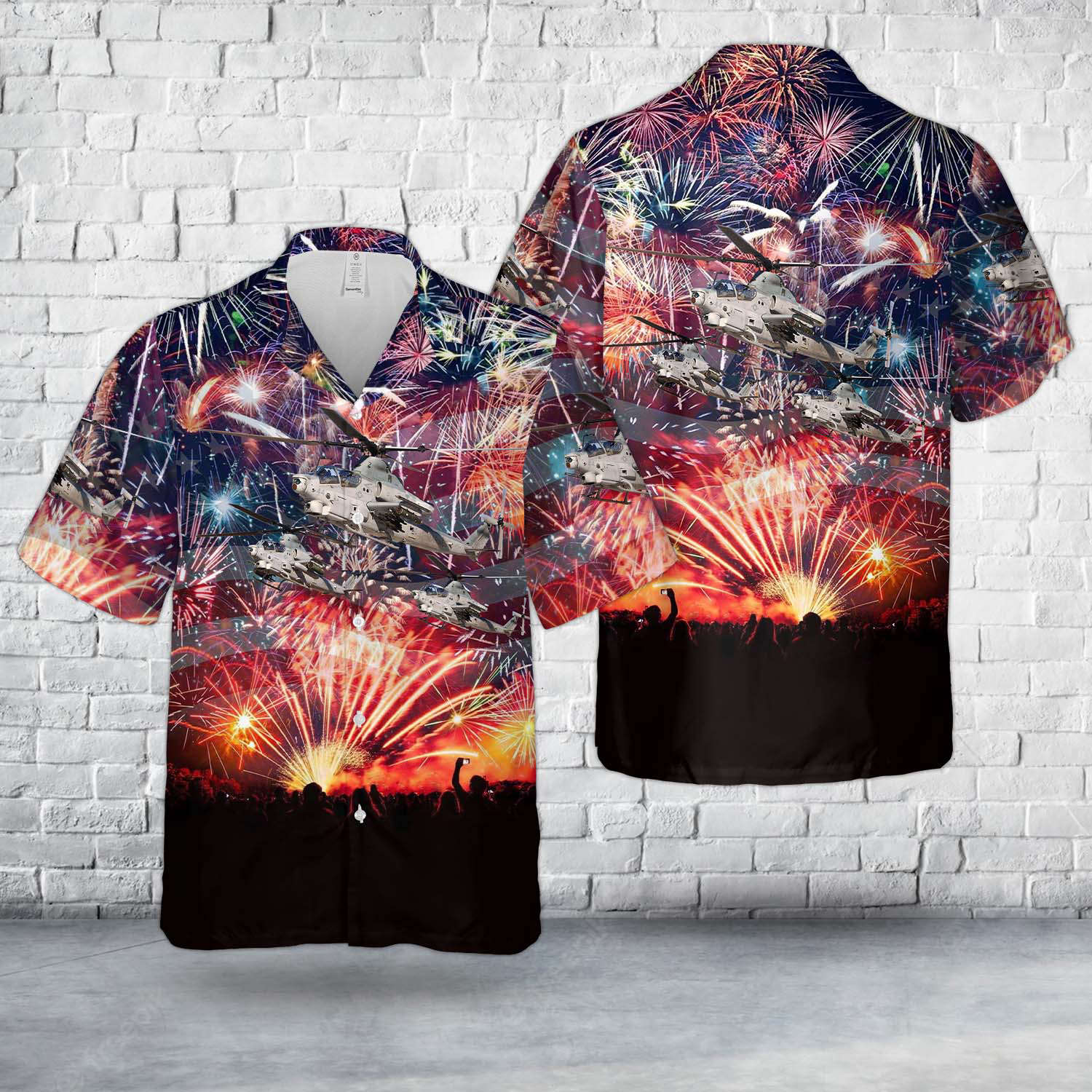 US Marine Corps Bell AH-1Z Viper (449), 4th Of July Hawaiian Shirt Gift for Men Dad Father Gift for Men Dad Father