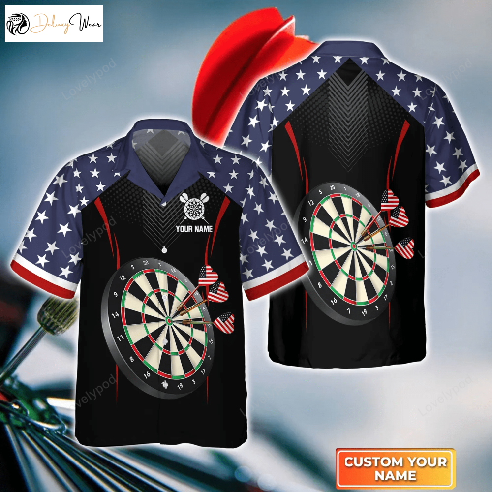 USA Darts 3D Hawaiian Shirt Gift for Men Women Fans for Men & Women - Team Shirt Gift for Men Women Fans Design