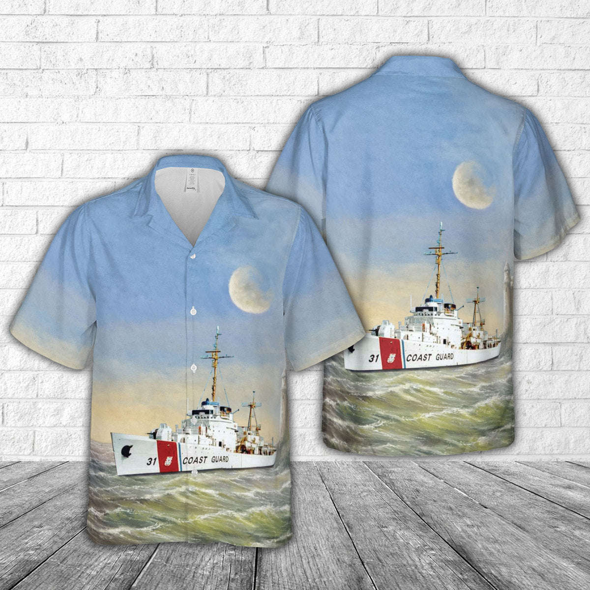 USCGC Bibb (WPG-31) Hawaiian Shirt Gift for Men Dad Father Gift for Men Dad Father