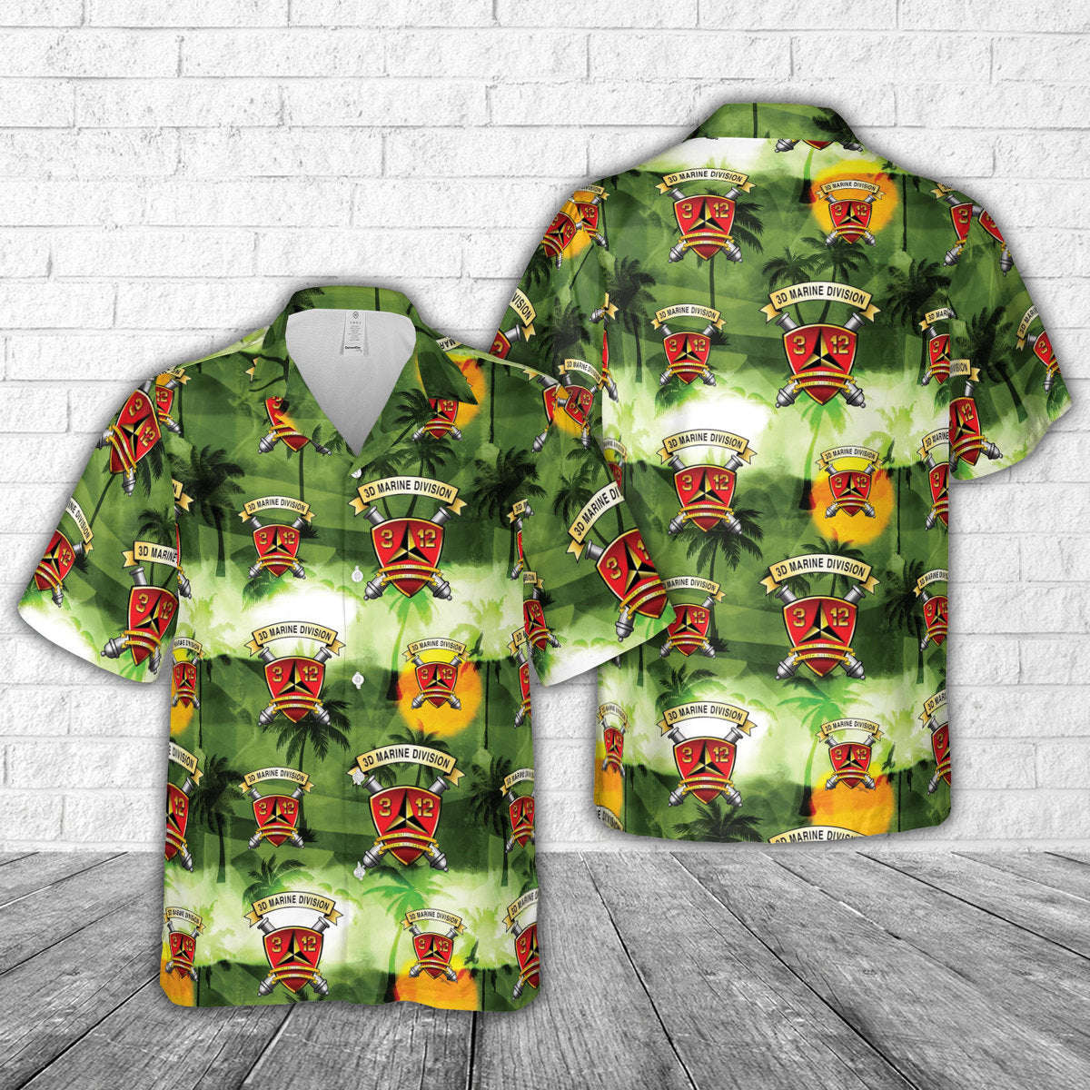 USMC 3rd Battalion, 12th Marines Hawaiian Shirt Gift for Men Dad Father Gift for Men Dad Father