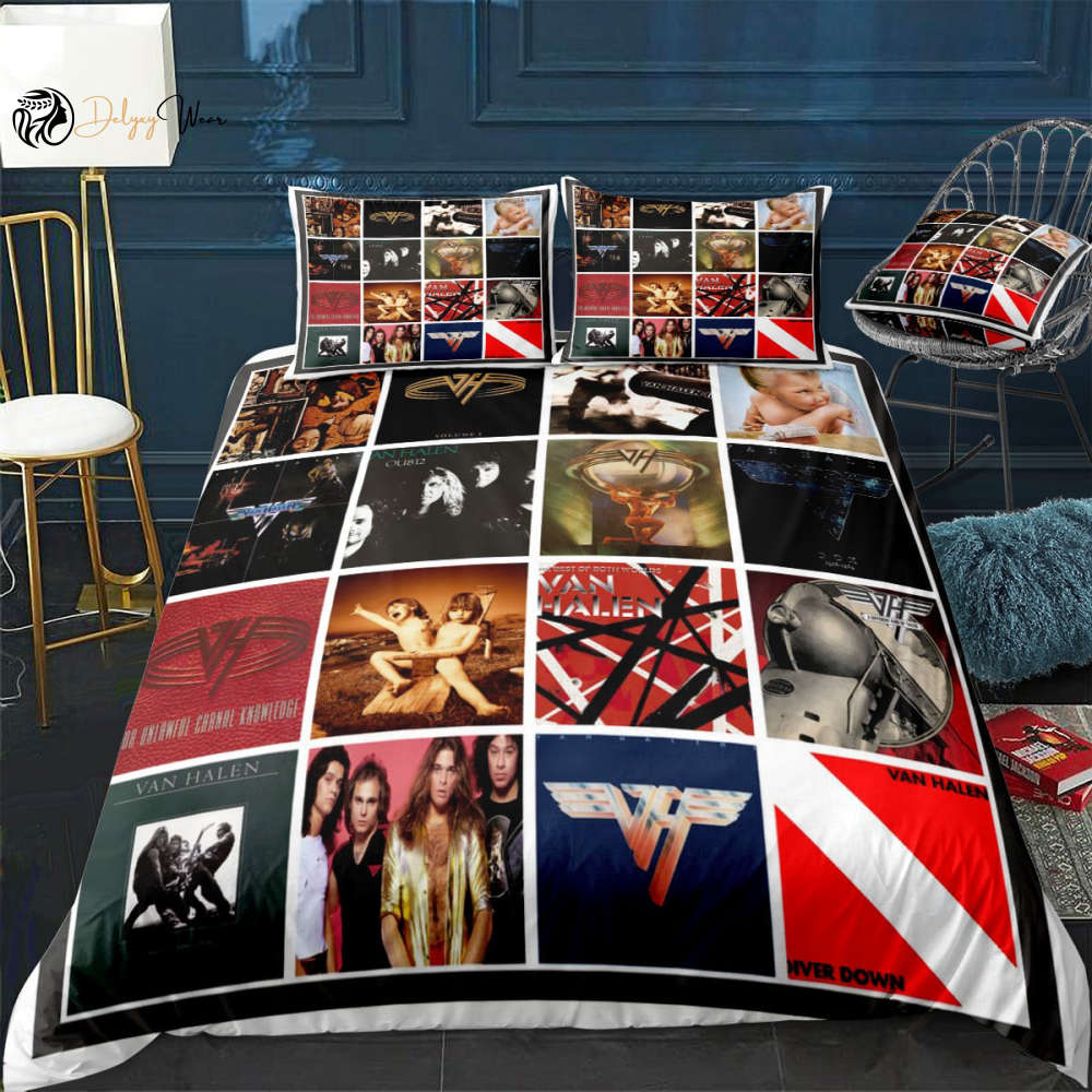 Van Halen Bedding Set Decor Gift For Men Women Decor Gift For Men Women CH