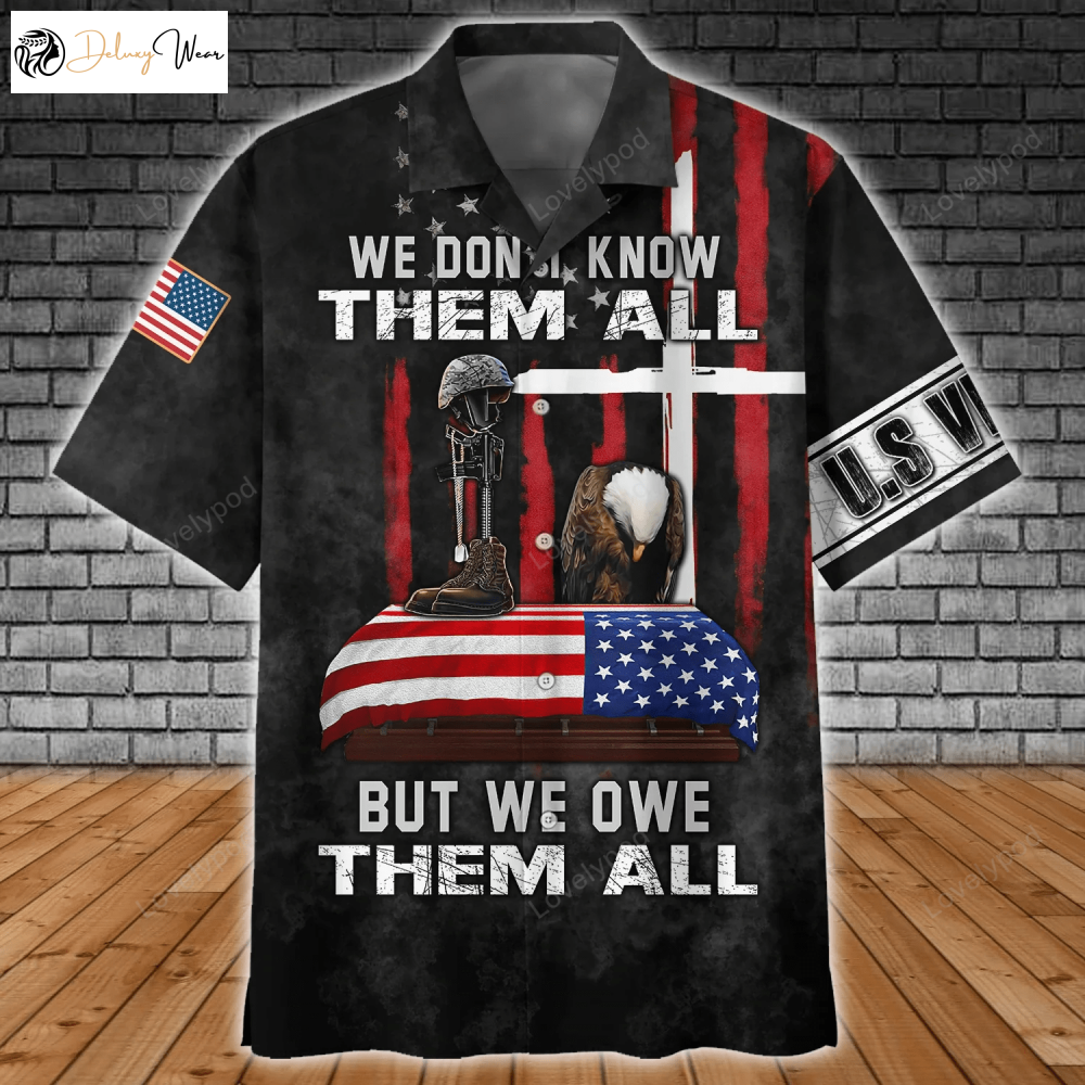 Stylish Veteran 3D Hawaiian Shirt Gift for Men Women Fans for Men - Perfect Gift for Veterans