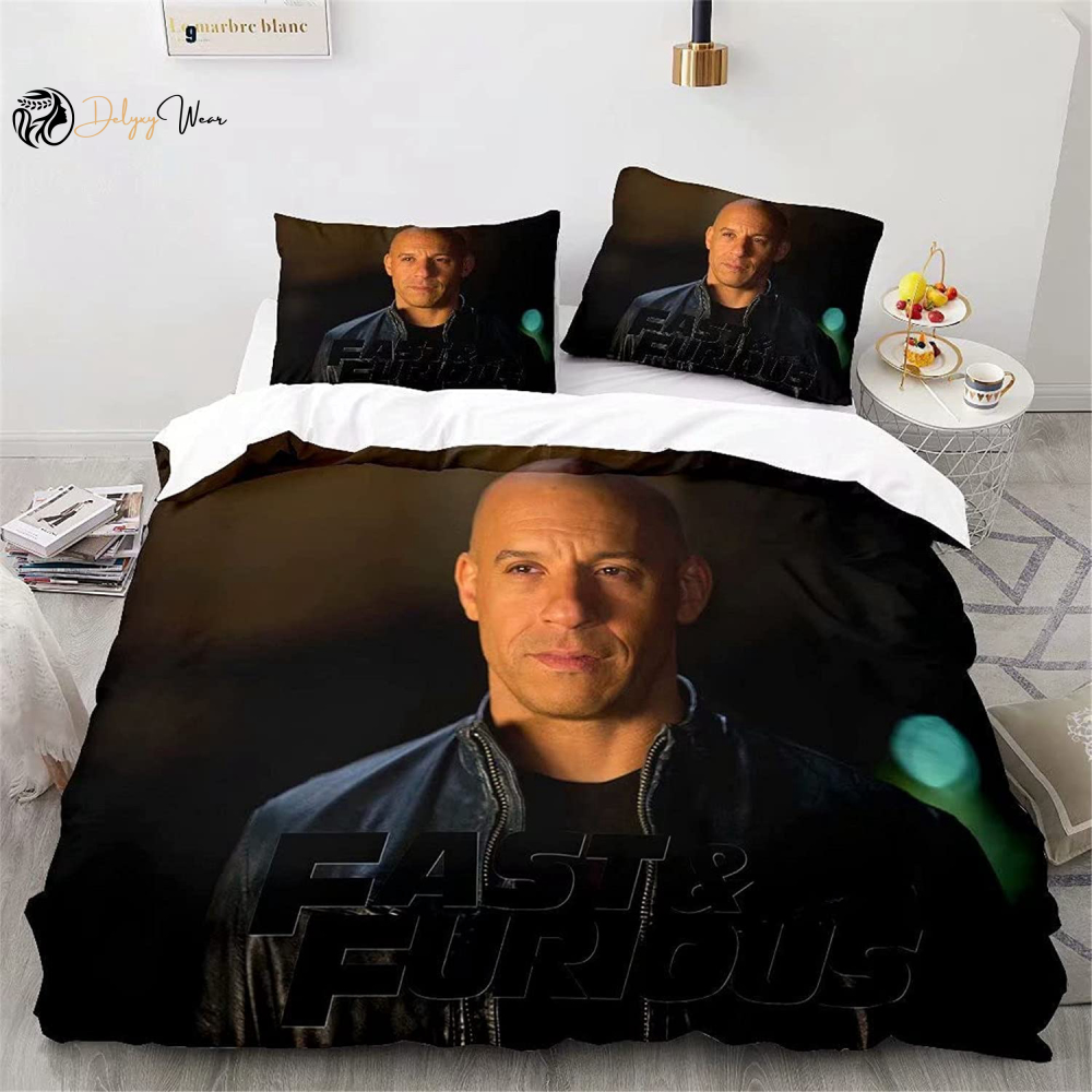 Vin Diesel Bedding Set Decor Gift For Men Women Decor Gift For Men Women G95