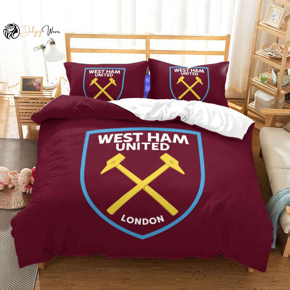 West Ham United 1 Bedding Set Decor Gift For Men Women Decor Gift For Men Women G95