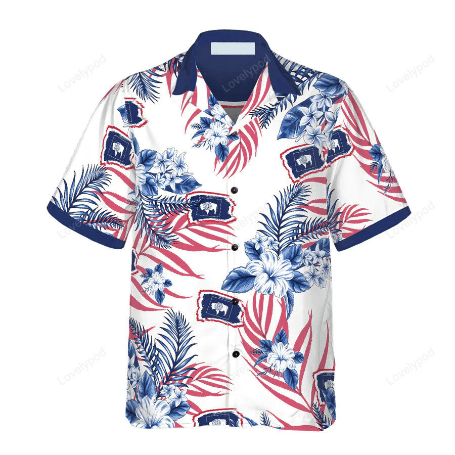 Shop Wyoming Proud Hawaiian Shirt Gift for Men Women Fans – Stylish Summer Shirt Gift for Men Women Fans for Men Women & Adults