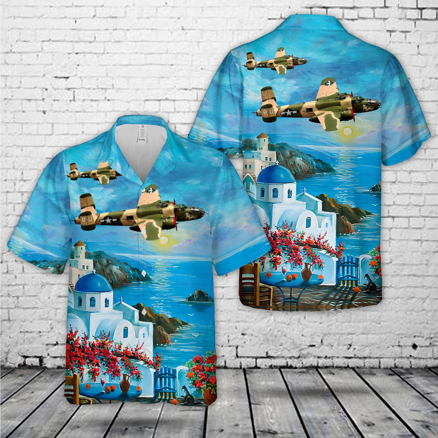 Yellow Rose North American B-25 Mitchell WW2 Hawaiian Shirt Gift for Men Dad Father Gift for Men Dad Father