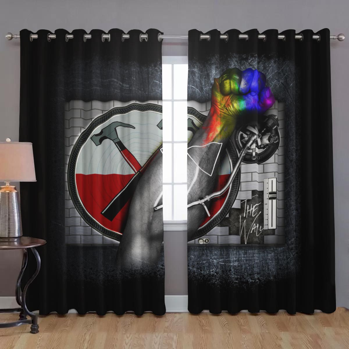 Pink Floyd Window Curtains – Deejay The Wall Shirt Gift for Men Women Fans Gift for Men Women Fans