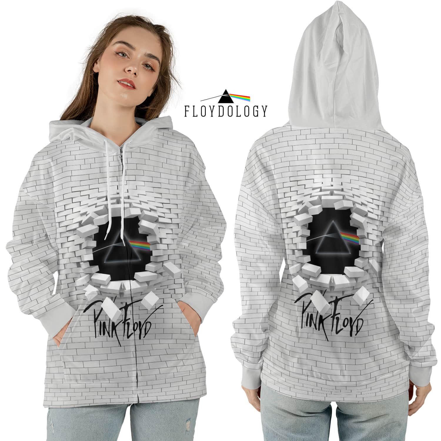 Dark Side Of The Moon Break The Wall 3D Pink Floyd Shirt Gift for Men Women Fans Gift for Men Women Fans