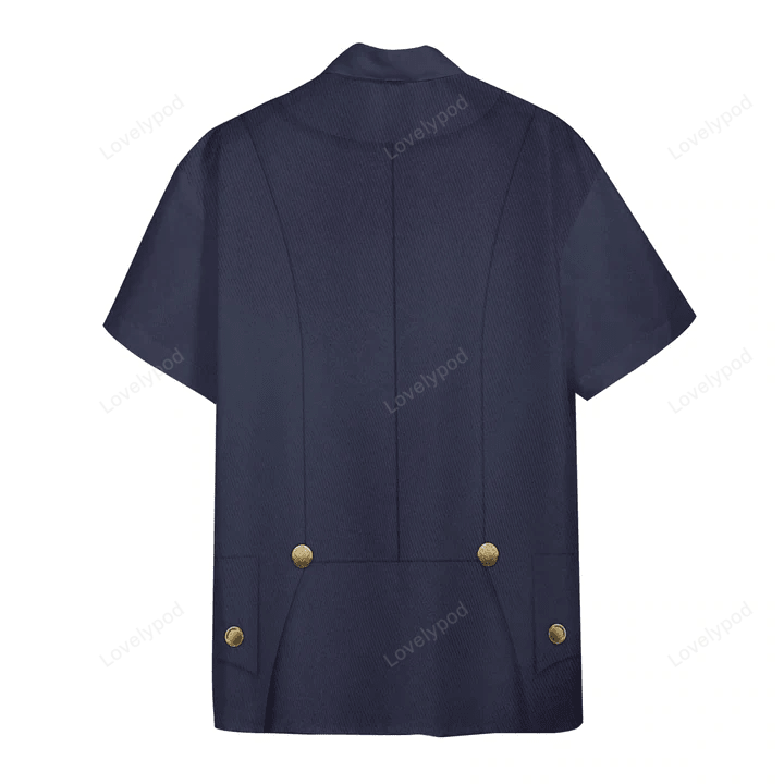 Napoleonic Wars British Navy Cosplay Hawaiian Shirt Gift for Men Women Fans for Men & Women – 3D Midshipman 1806