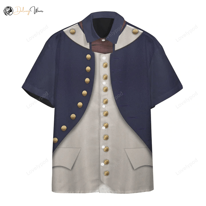 Napoleonic Wars British Navy Cosplay Hawaiian Shirt Gift for Men Women Fans for Men & Women – 3D Midshipman 1806