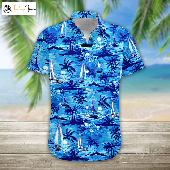 Stylish 3D Summer Sailing Hawaiian Shirt Gift for Men Women Fans for Men & Women – Perfect for Hawaii Vacations!