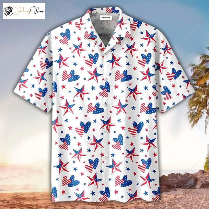 Men s 4th Of July Hawaiian Shirt Gift for Men Women Fans – Independence Day Style!
