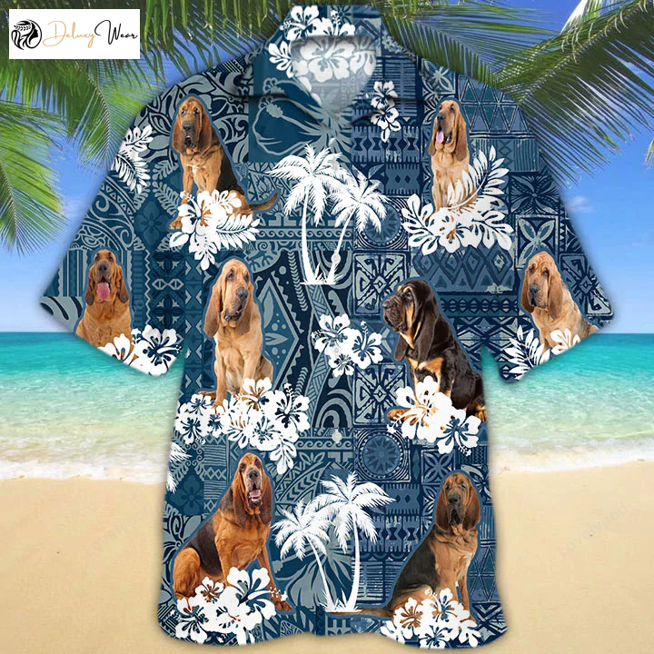 Stylish Unisex Bloodhound Hawaiian Shirt Gift for Men Women Fans – Perfect for Men and Women