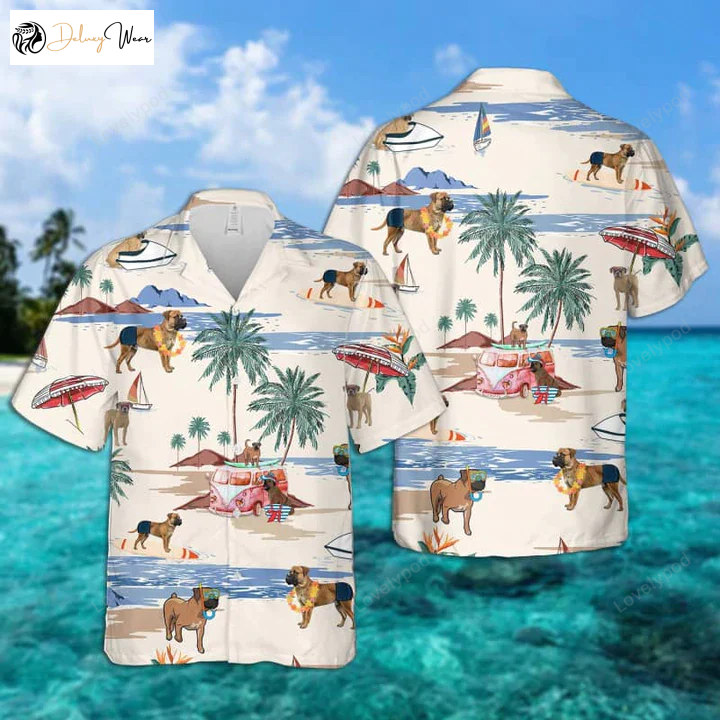 Boerboel Summer Beach Hawaiian Shirt Gift for Men Women Fans – Men s Aloha Beach Shirt Gift for Men Women Fans