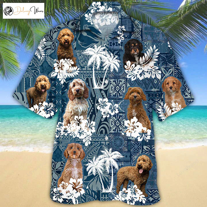 Cavapoo Hawaiian Shirt Gift for Men Women Fans – Stylish Dog Summer Aloha Shirt Gift for Men Women Fans for Men & Women