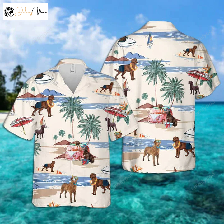 Chesapeake Bay Retriever Summer Beach Hawaiian Shirt Gift for Men Women Fans – Men s Aloha Beach Shirt Gift for Men Women Fans