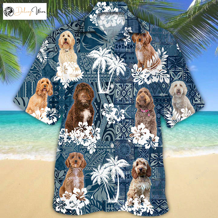 Cockapoo Hawaiian Shirt Gift for Men Women Fans: Stylish Dog Summer Aloha Shirt Gift for Men Women Fans for Men & Women
