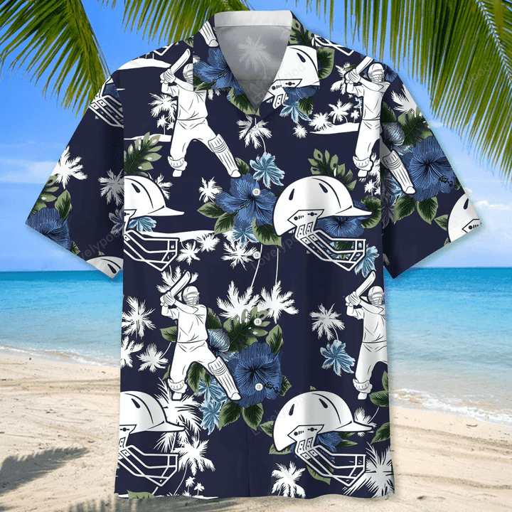 Cricket Nature Beach Hawaiian Shirt Gift for Men Women Fans – Unisex Summer Gift for Cricket Lovers