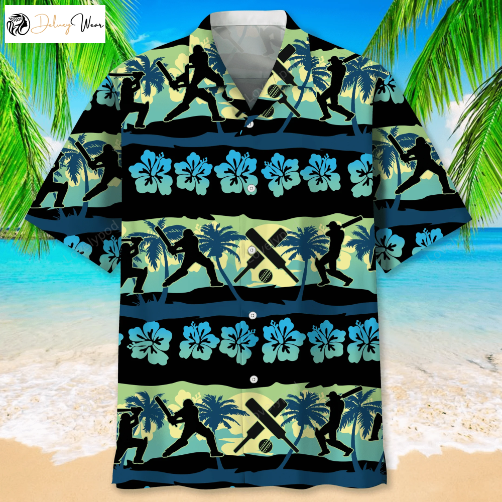 Cricket Nature Beach Hawaiian Shirt Gift for Men Women Fans – Unisex Summer Gift for Cricket Lovers