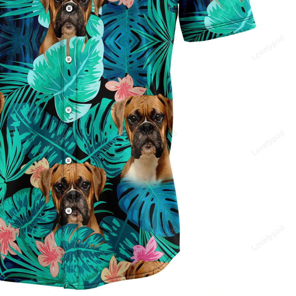 Dapper Dog Face Hawaiian Shirt Gift for Men Women Fans: Customizable Men s & Women s Summer Aloha Beach Attire
