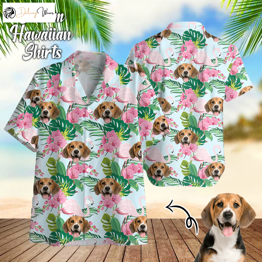 Custom Face Dog Hawaiian Shirt Gift for Men Women Fans: Perfect Summer Gift for a Hawaiian Getaway!