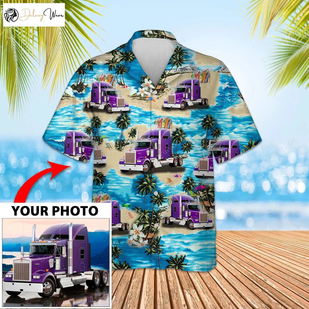 Custom Image Trucker Hawaiian Shirt Gift for Men Women Fans – Perfect Trucker Lover Gift
