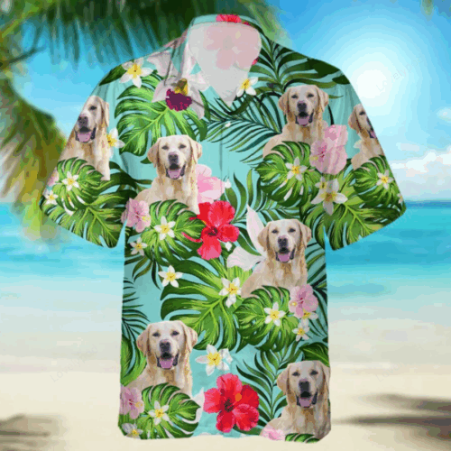 Custom Labrador Retriever Hawaiian Shirt Gift for Men Women Fans – Upload Your Photo for Men & Women