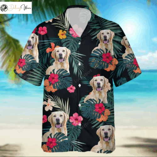 Custom Labrador Retriever Hawaiian Shirt Gift for Men Women Fans – Upload Your Photo for Men & Women