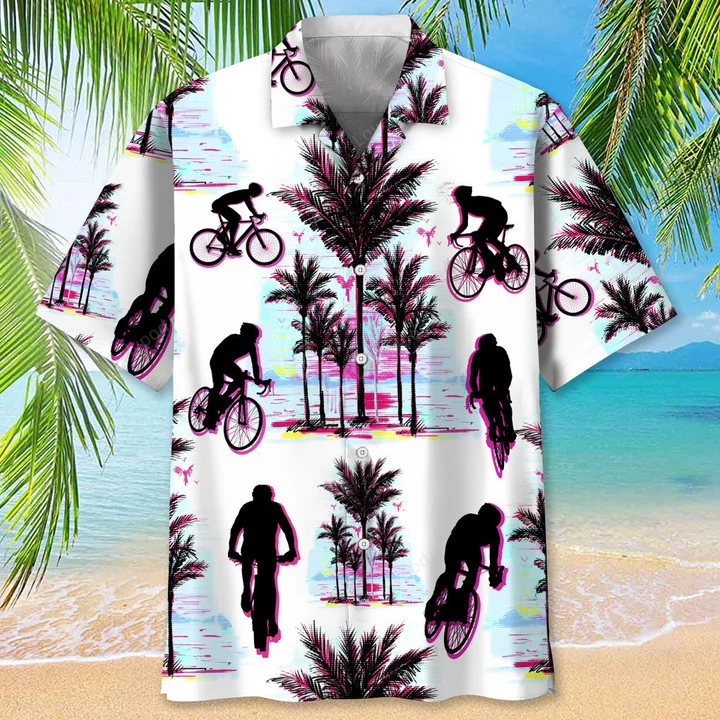 Cycling American Hawaiian Shirt Gift for Men Women Fans: Perfect Summer Gift for Men & Cycling Enthusiasts