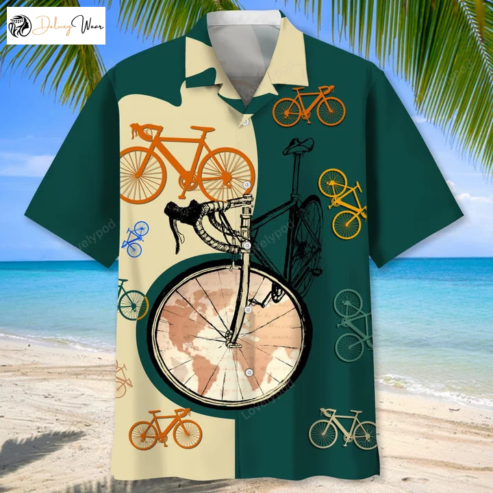 Cycling American Hawaiian Shirt Gift for Men Women Fans: Perfect Summer Gift for Men & Cycling Enthusiasts