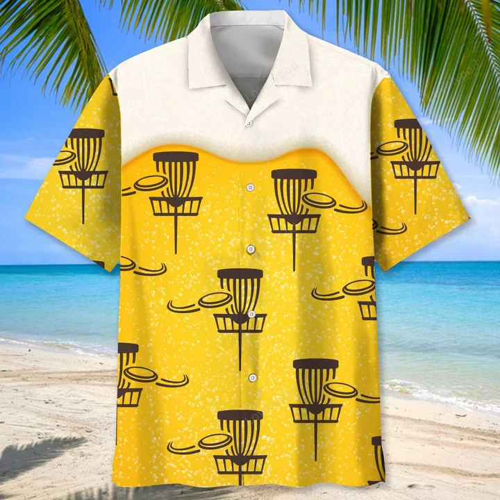 Men s Disc Golf Hawaiian Shirt Gift for Men Women Fans: Perfect Summer Gift for Disc Golf Players