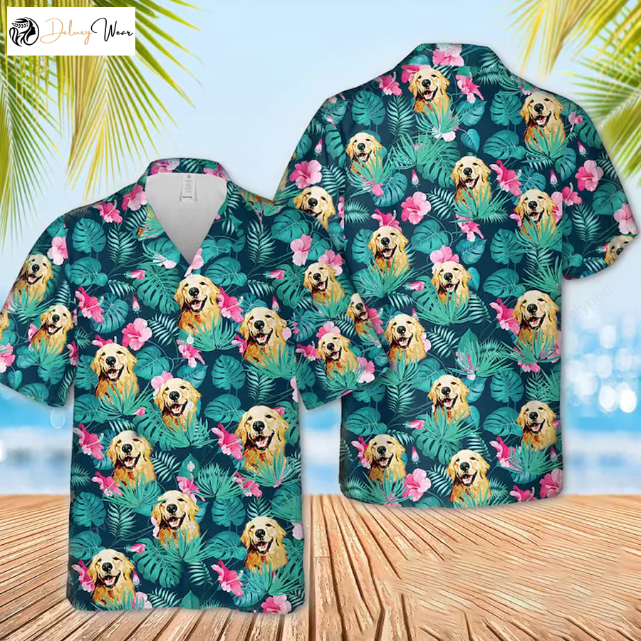 Men s Dog Personalized Hawaiian Shirt Gift for Men Women Fans – Short Sleeve Aloha Style for Hawaii Honeymoon