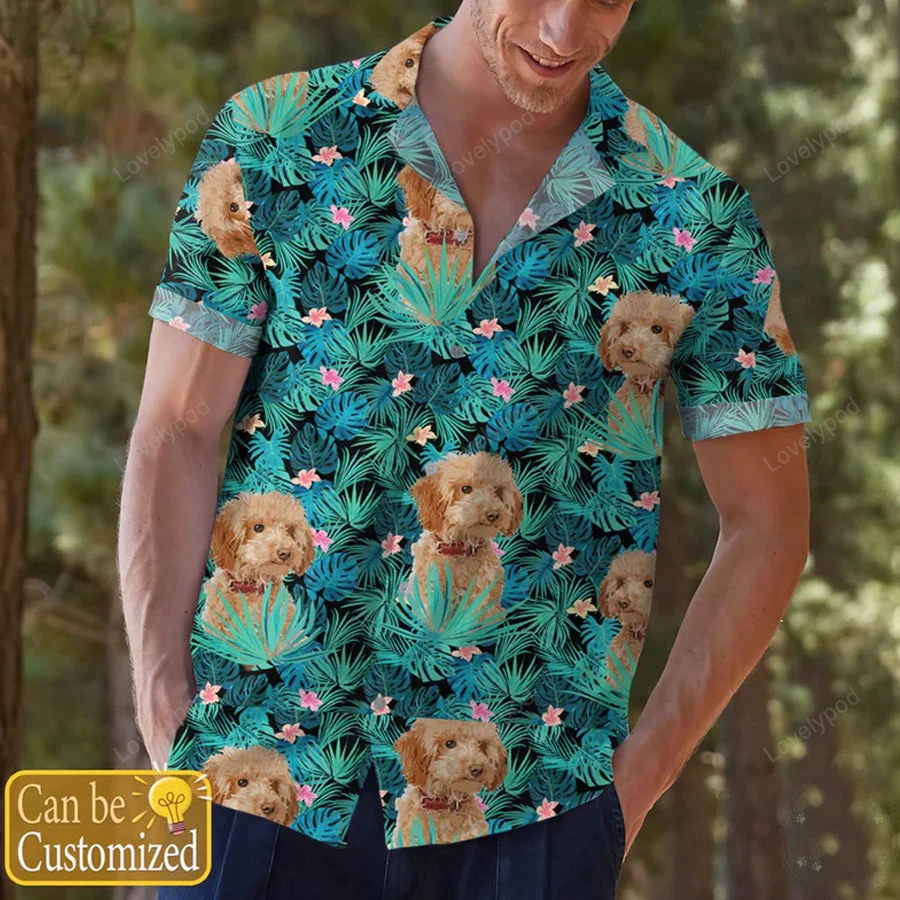 Custom Dog Hawaiian Shirt Gift for Men Women Fans: Floral Aloha Design for Men & Women