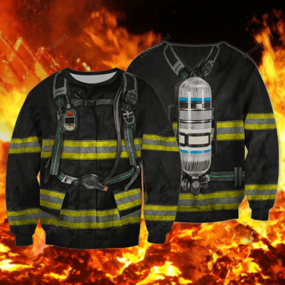 Firefighter Gift: 3D Shirt Gift for Men Women Fans Hoodie Hawaiian Shirt Gift for Men Women Fans – Perfect Fireman Gift