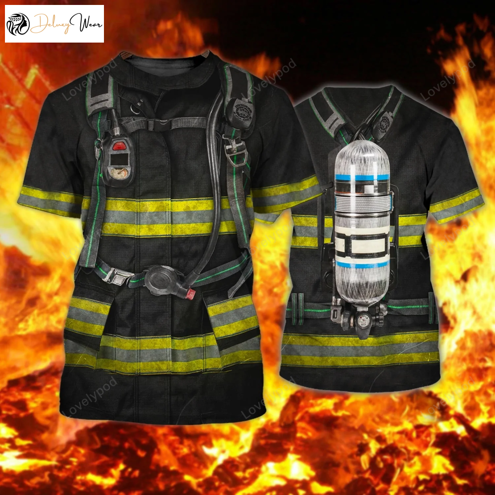 Firefighter Gift: 3D Shirt Gift for Men Women Fans Hoodie Hawaiian Shirt Gift for Men Women Fans – Perfect Fireman Gift