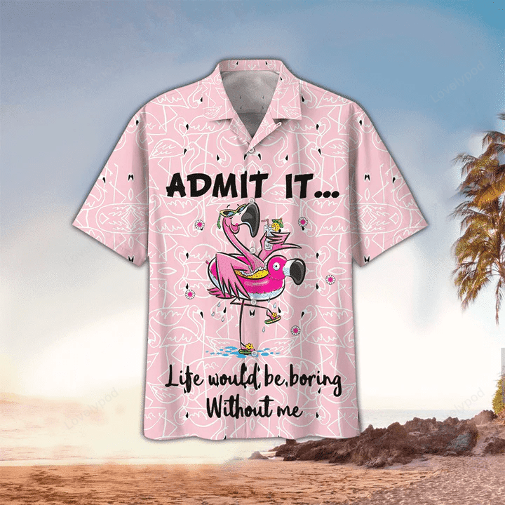 Flamingo Hawaiian Shirt Gift for Men Women Fans: Embrace Summer with Flamingo Lovers Favorite!