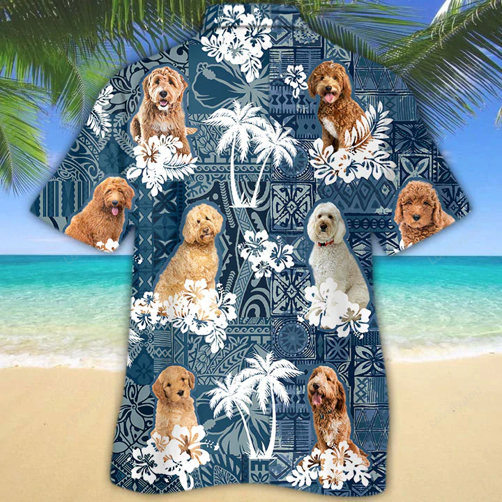 Stylish Goldendoodle Hawaiian Shirt Gift for Men Women Fans: Aloha Design Floral Print Short Sleeve – Perfect for Dog Lovers!