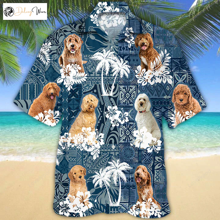 Stylish Goldendoodle Hawaiian Shirt Gift for Men Women Fans: Aloha Design Floral Print Short Sleeve – Perfect for Dog Lovers!