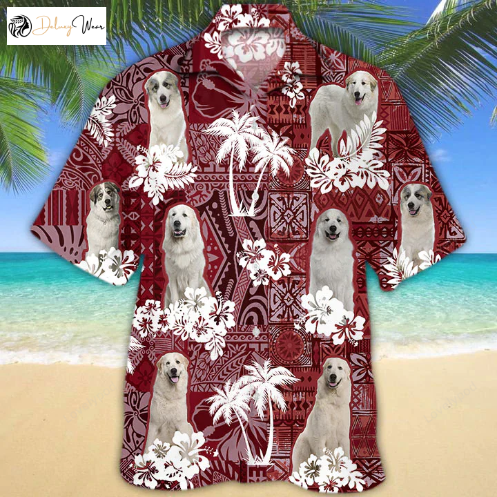 Great Pyrenees Hawaiian Shirt Gift for Men Women Fans – Perfect Gift for Dog Lovers Men s Aloha Shirt Gift for Men Women Fans