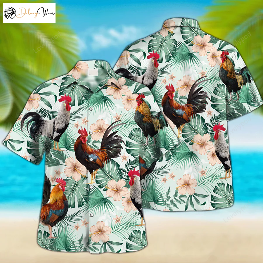 Farm Lovers Rooster Hawaiian Shirt Gift for Men Women Fans – Stylish Unisex Apparel