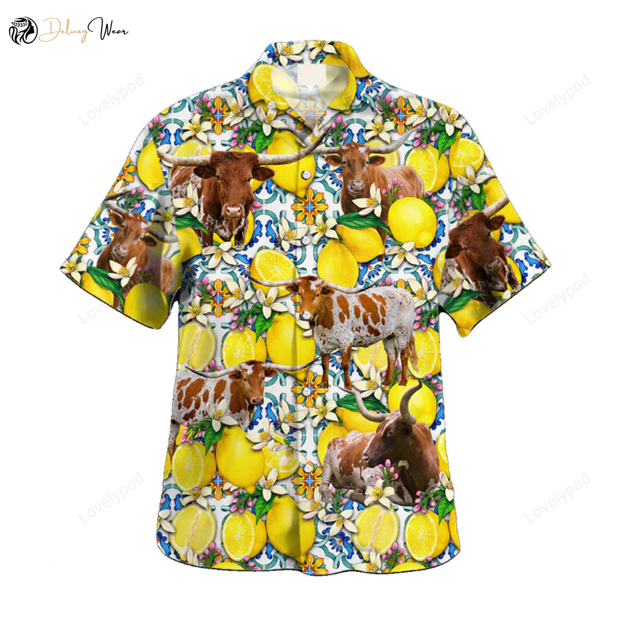 Texas Longhorn Hawaiian Shirt Gift for Men Women Fans for Farm Lovers – Summer Clothing for Men & Women
