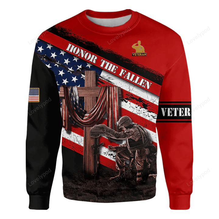 Honor The Fallen: 3D All Over Printed Unisex Hawaiian Shirt Gift for Men Women Fans – US Veteran Apparel